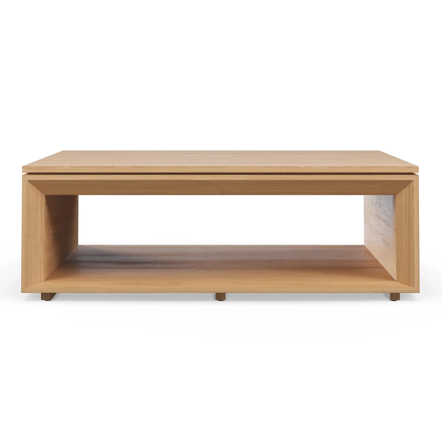 Low Profile Coffee Table with spacious open storage