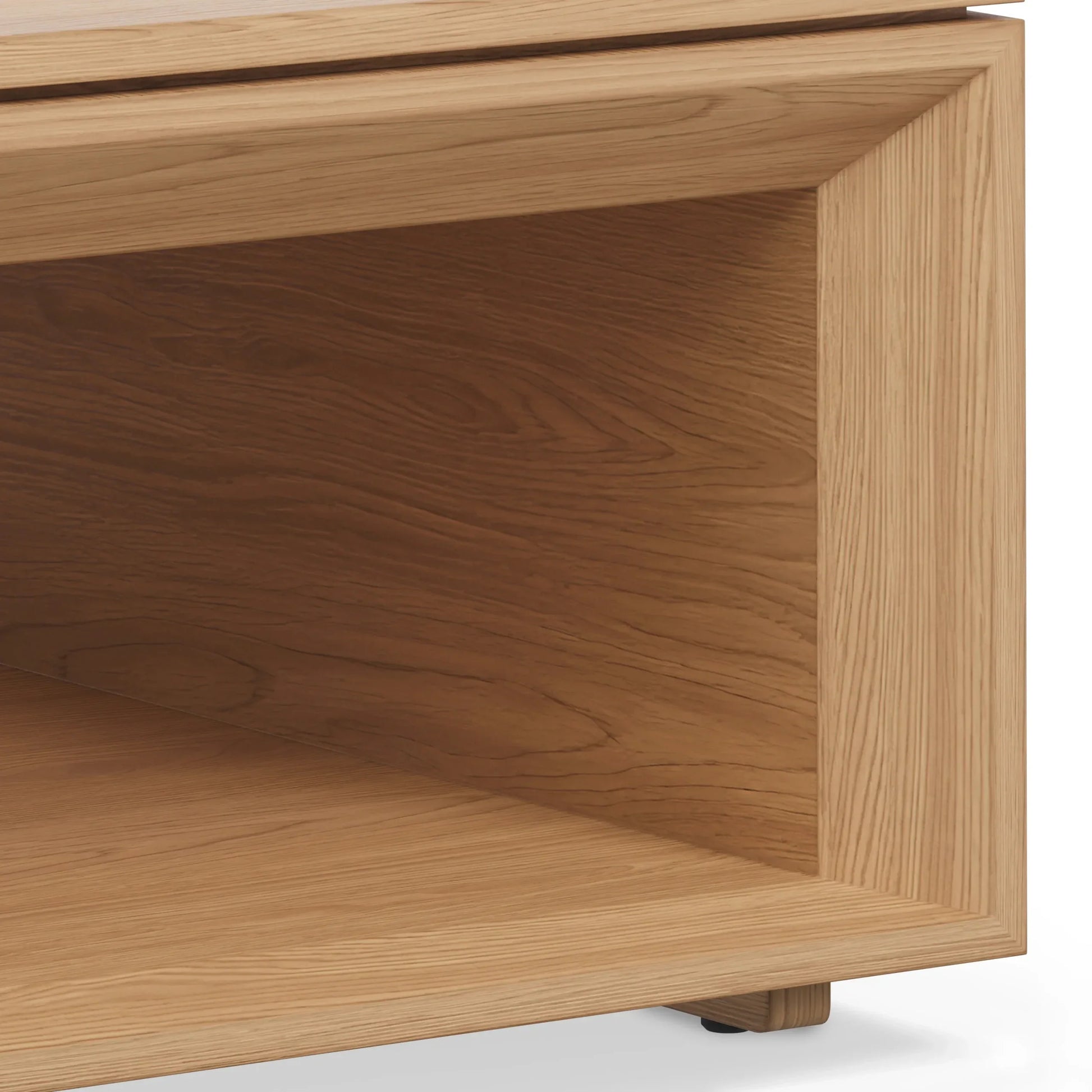 Low Profile Coffee Table with spacious open storage