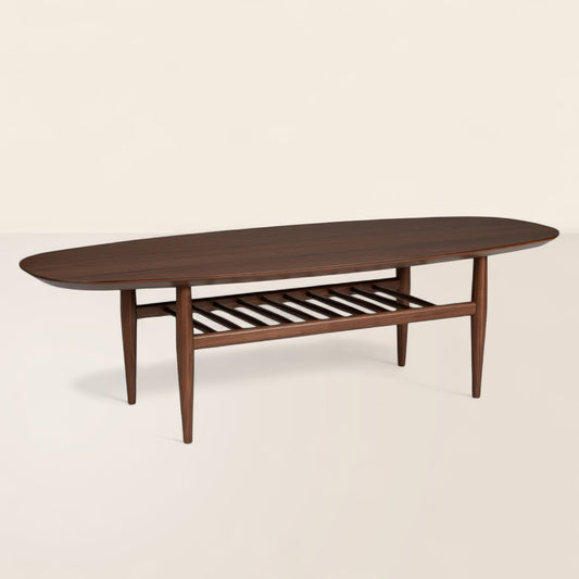 Mid Century Coffee Table Timeless Design with Open Storage