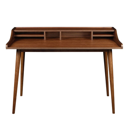 Mid-Century Writing Desk Elegant Storage Design