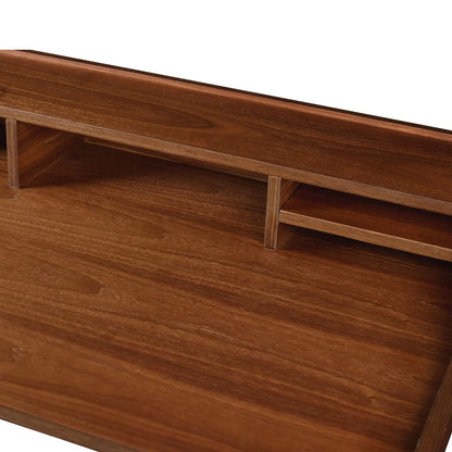 Mid-Century Writing Desk Elegant Storage Design
