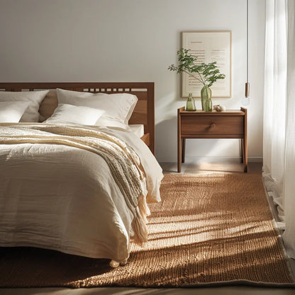 Minimalist Nightstand with single drawer and sleek design for modern bedrooms