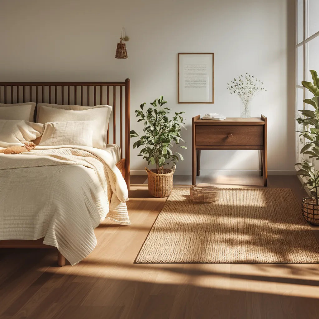 Minimalist Nightstand with single drawer and sleek design for modern bedrooms