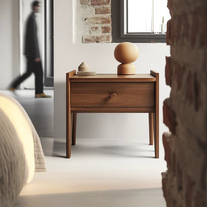 Minimalist Nightstand with single drawer and sleek design for modern bedrooms