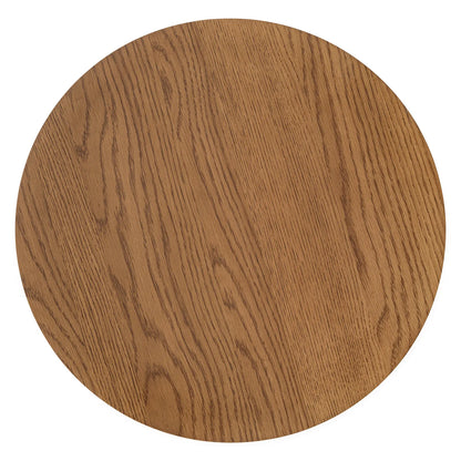 Modern Accent Side Table with Sculptural Base and Round Top for Contemporary Interiors