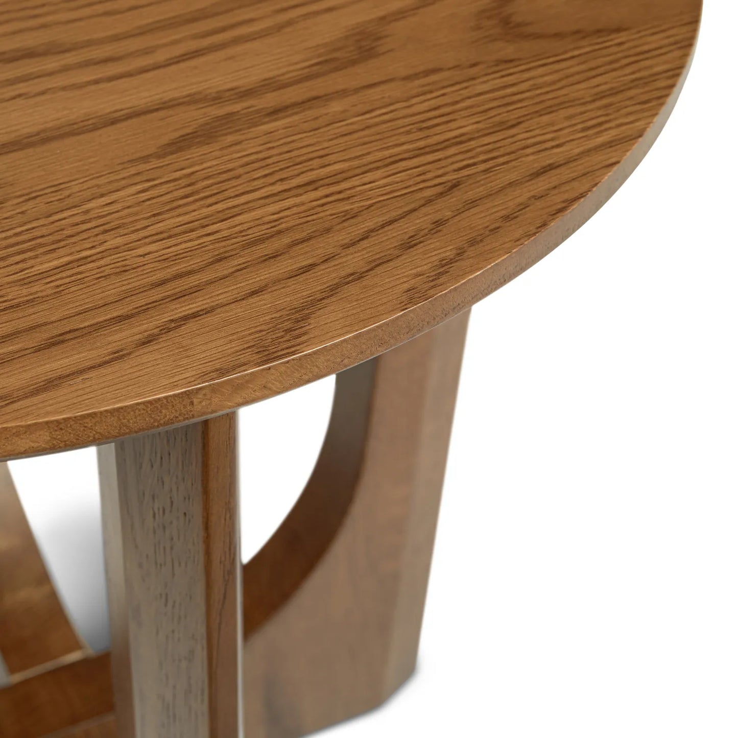 Modern Accent Side Table with Sculptural Base and Round Top for Contemporary Interiors