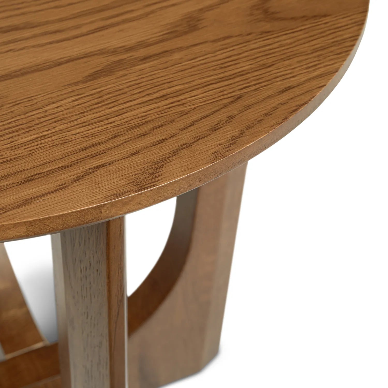 Modern Accent Side Table with Sculptural Base and Round Top for Contemporary Interiors