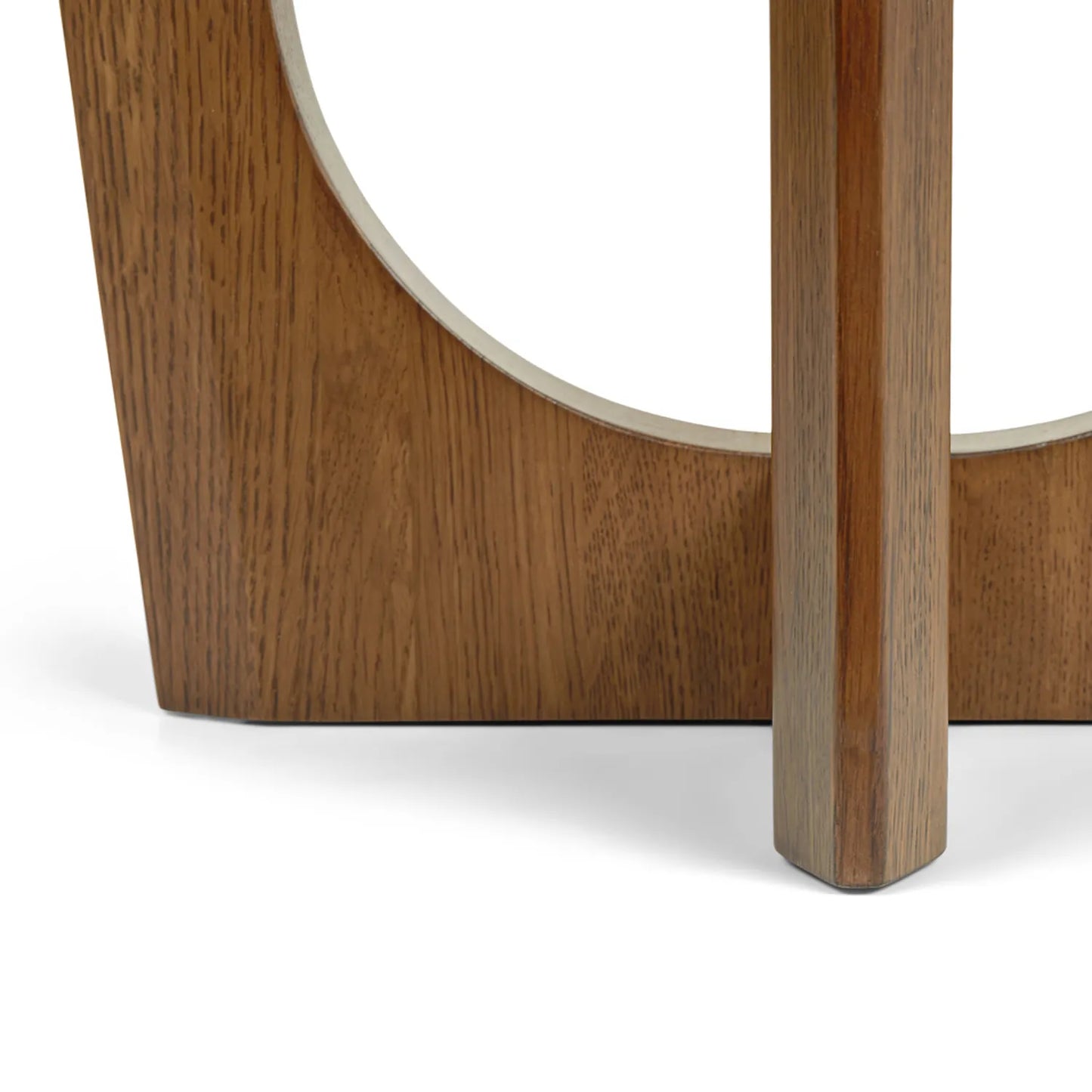 Modern Accent Side Table with Sculptural Base and Round Top for Contemporary Interiors