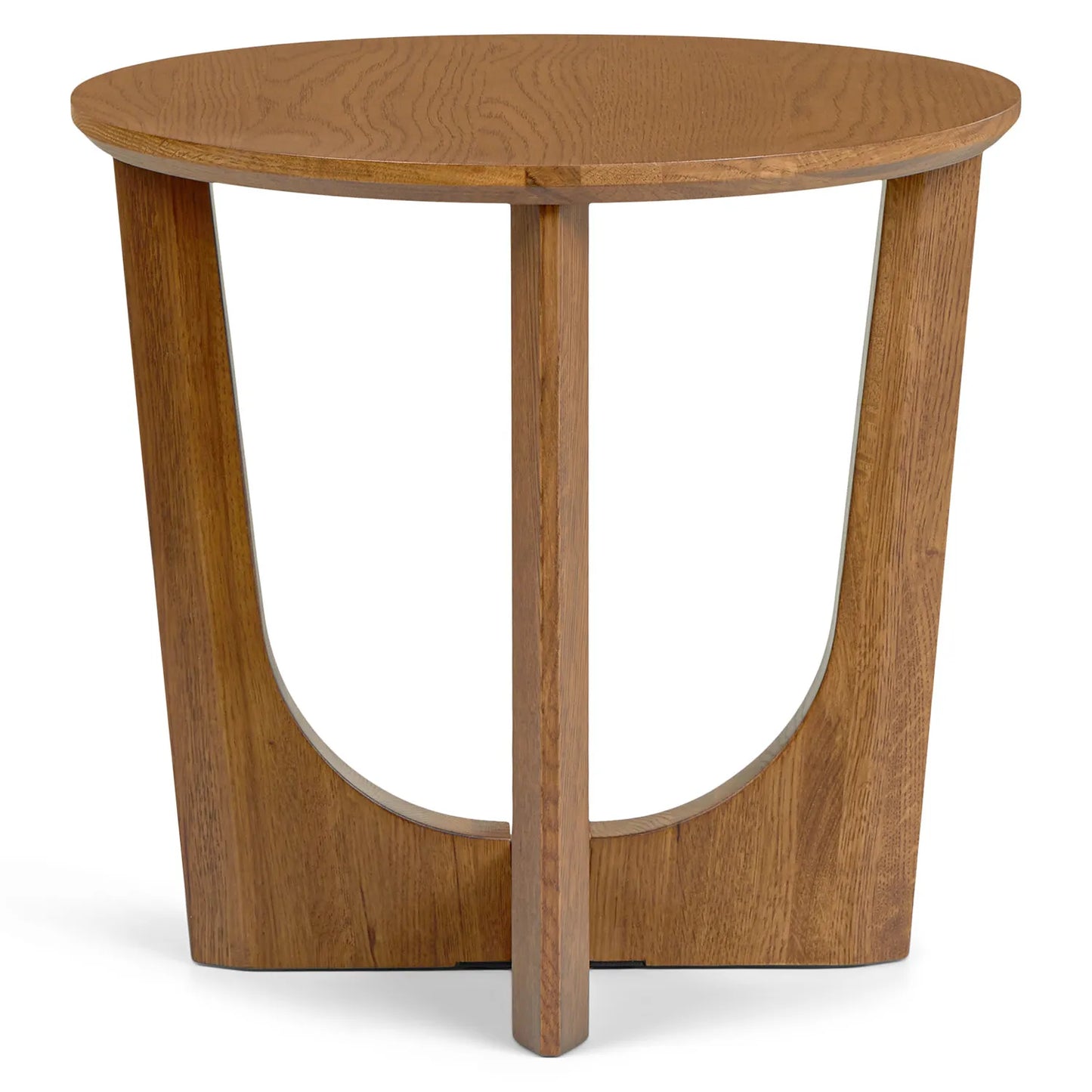Modern Accent Side Table with Sculptural Base and Round Top for Contemporary Interiors