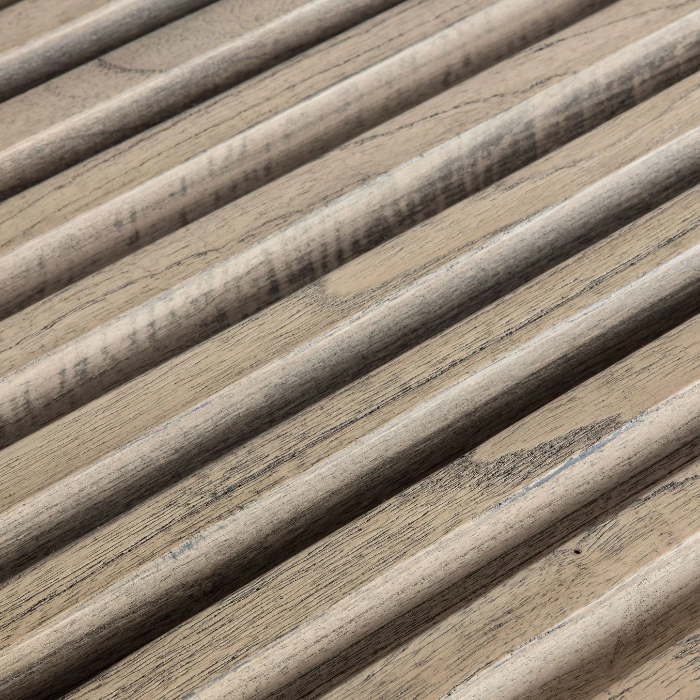 Modern Coffee Table with slatted surface and sleek design