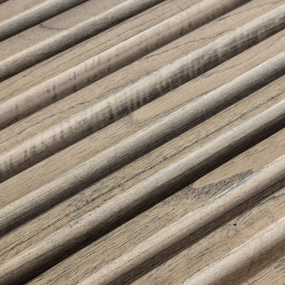 Modern Coffee Table with slatted surface and sleek design