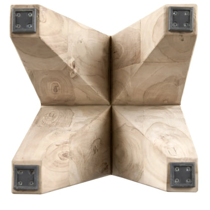 Modern Geometric Side Table with angular base