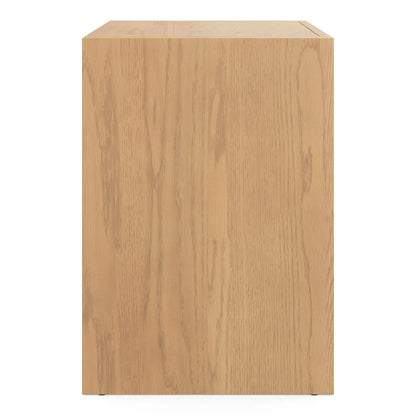 Modern Nightstand Two Drawers Minimalist Bedroom Storage Elegant Design