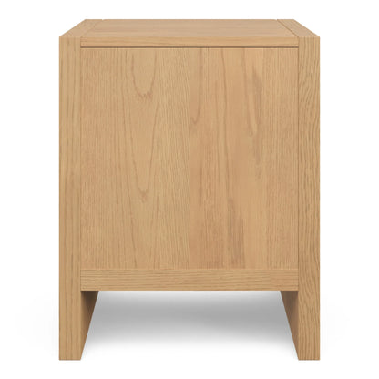Modern Nightstand Two Drawers Minimalist Bedroom Storage Elegant Design