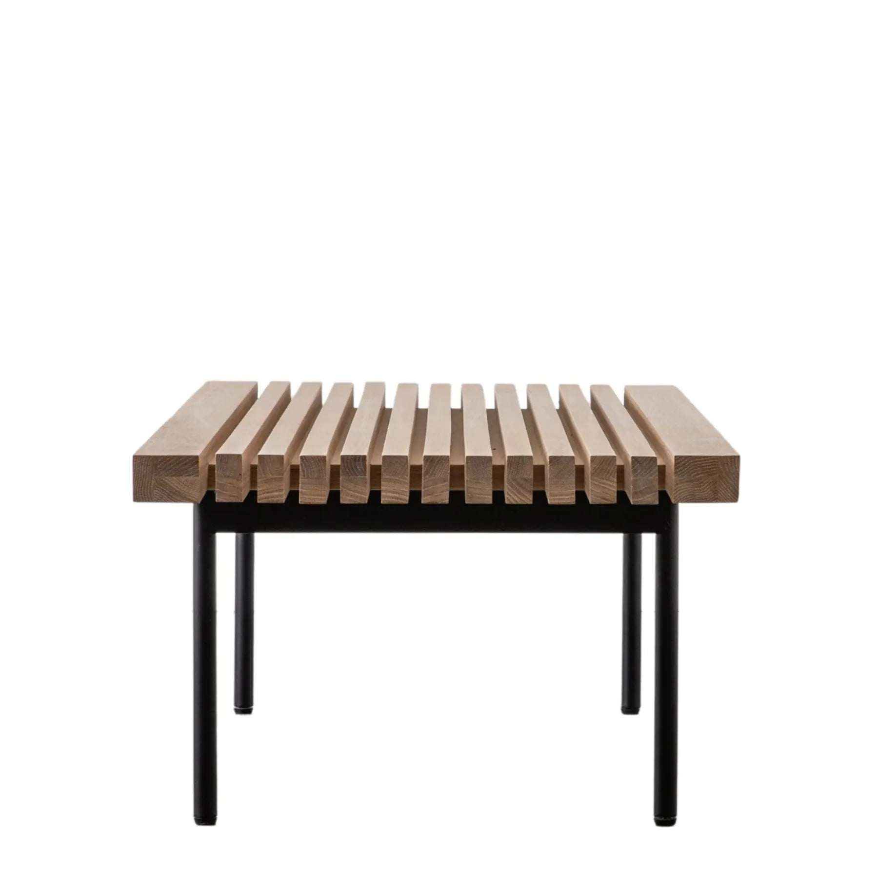 Modern Slatted Coffee Table with open design