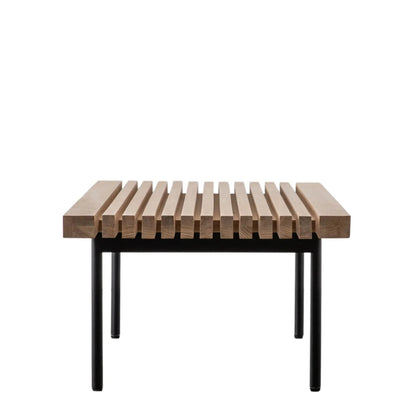 Modern Slatted Coffee Table with open design