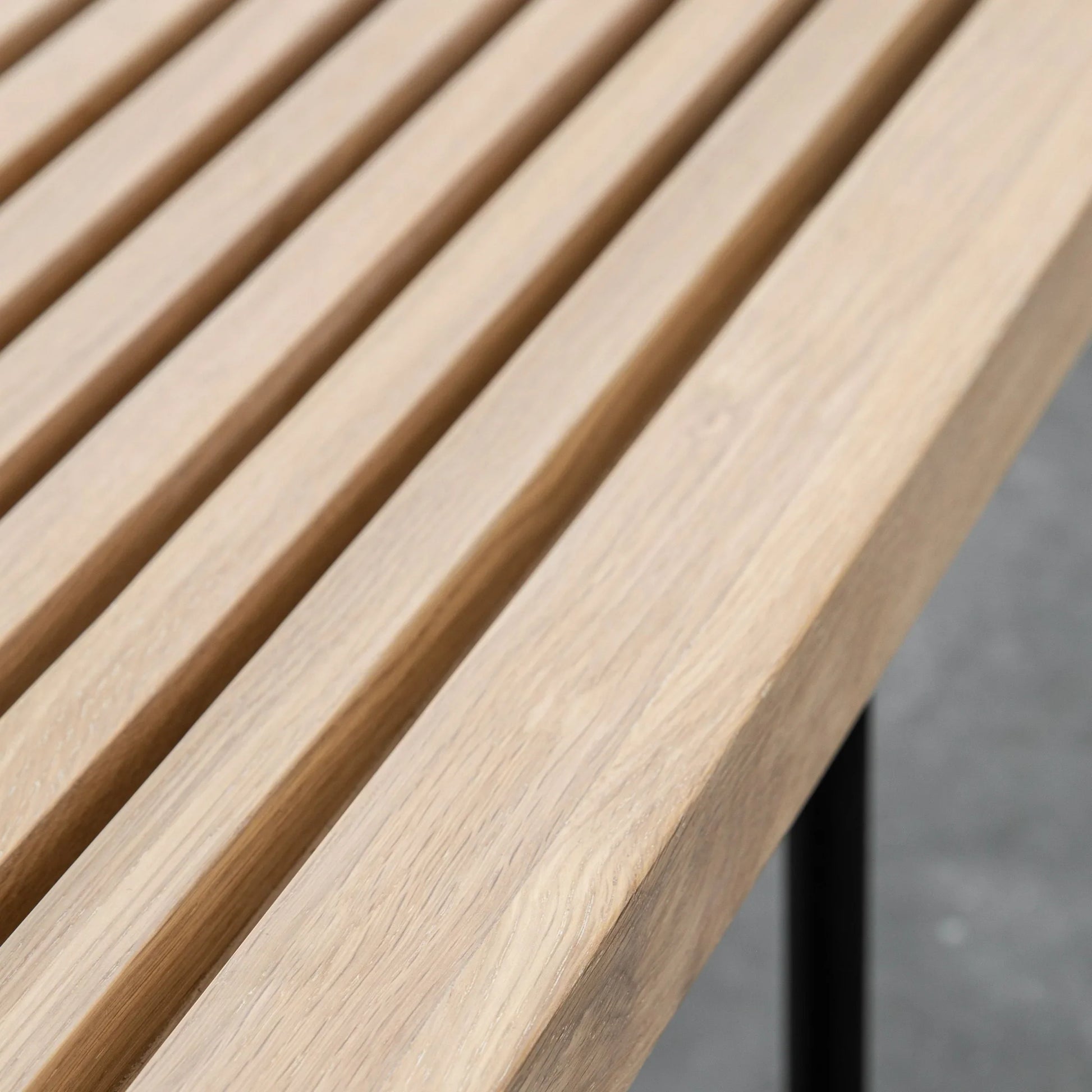 Modern Slatted Coffee Table with open design