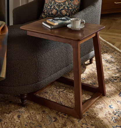 C Side Table with innovative C-shaped design and smooth finish.