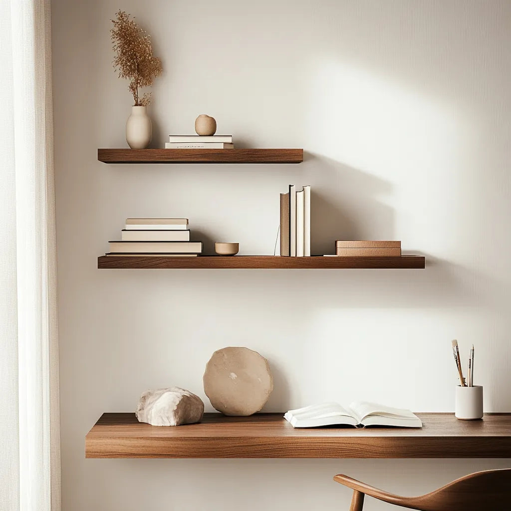 Elegant Floating Shelf with smooth finish and minimalist design.