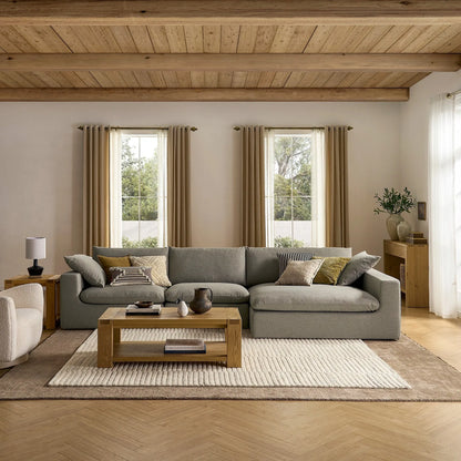 contemporary coffee table with open shelf for additional storage