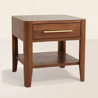 Mid Century Nightstand Sleek Minimalist Design