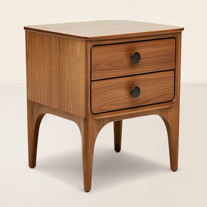 Modern Nightstand Featuring Sleek Design Dual Storage