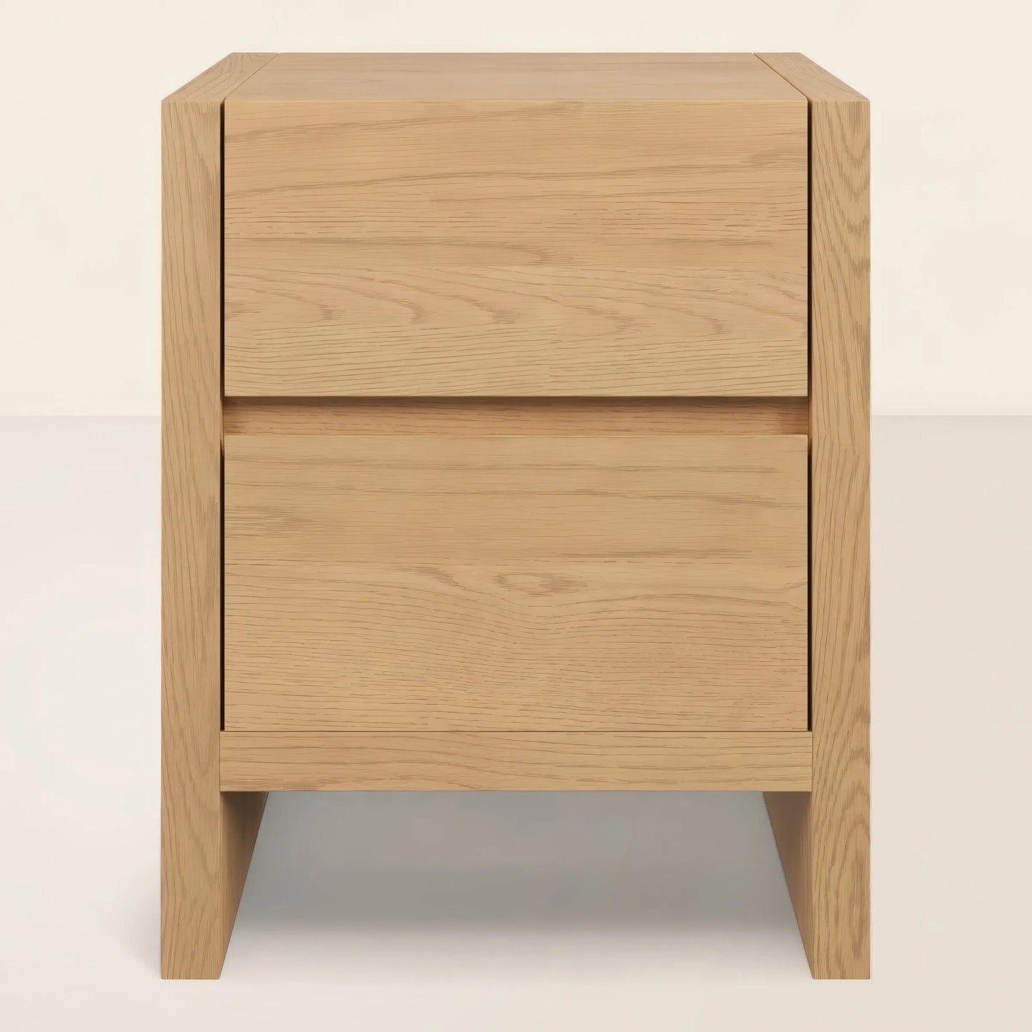 Modern Nightstand Two Drawers Minimalist Style