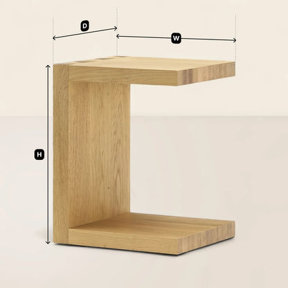 Minimalist C Side Table Space Saving Modern Design