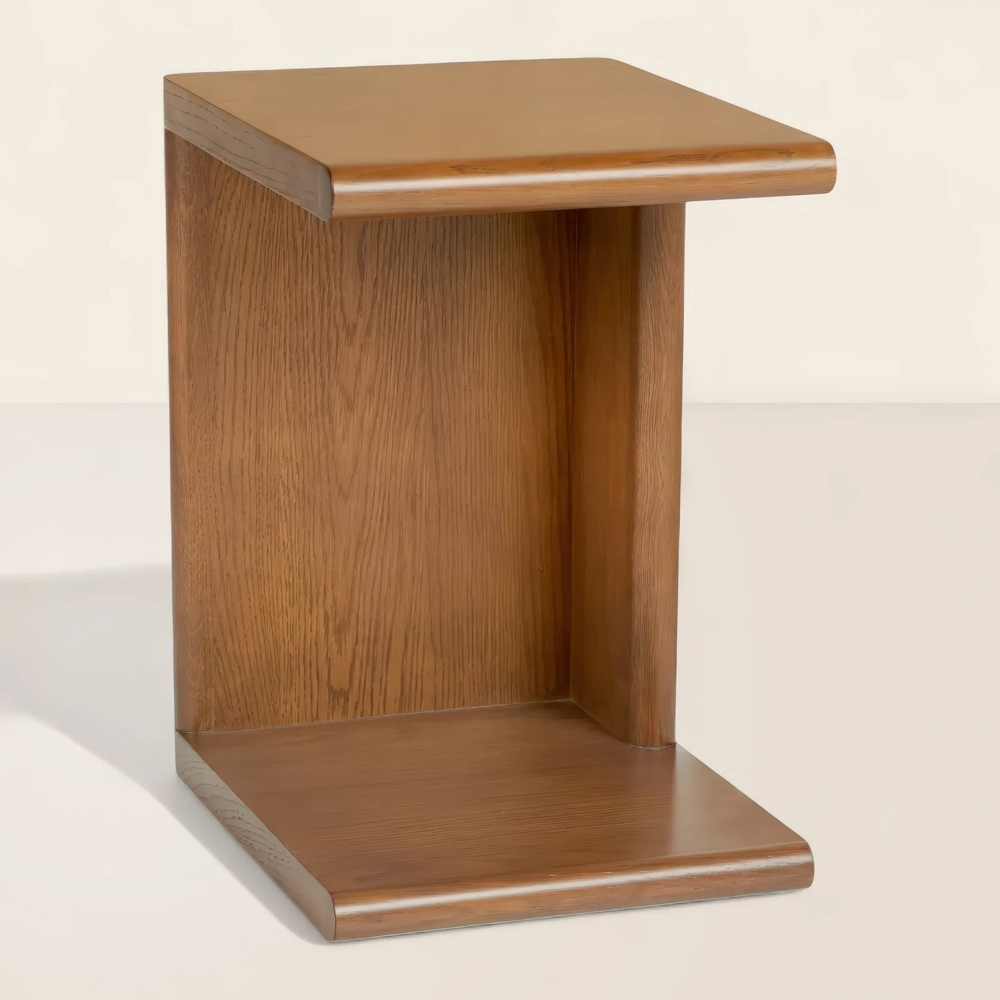 Modern C Shaped Side Table Space Saving and Functional