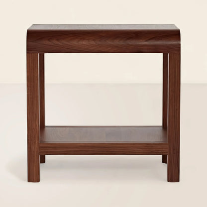 Modern Side Table Sleek Design with Storage Shelf