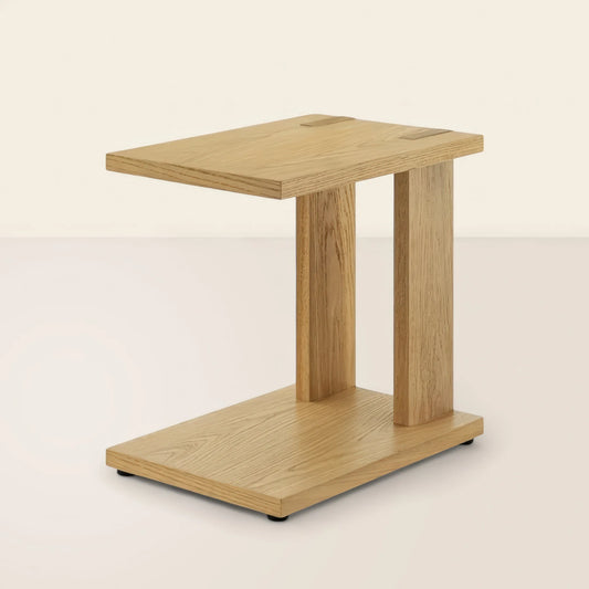 Elegant C Shaped Side Table Space Saving and Versatile