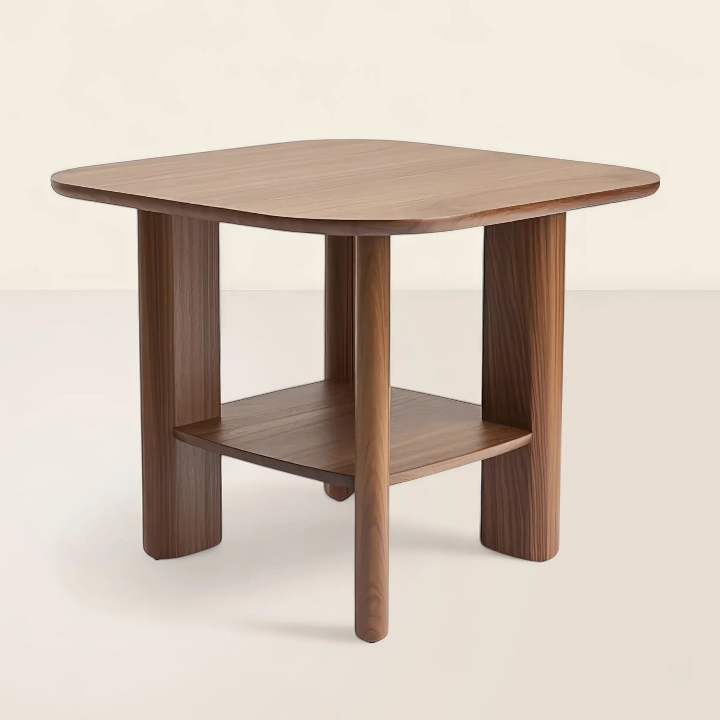 Everyday Side Table with Simple Shelf Design